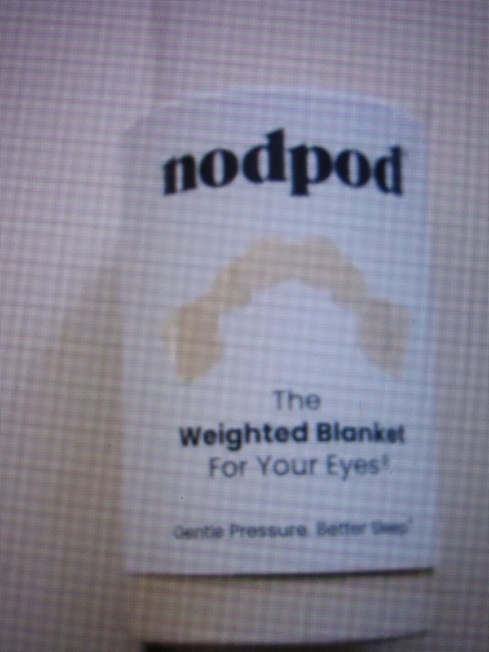 nodpod The Weighted Blanket For Your Eyes, Beige, Gentle Pressure. Better Sleep.